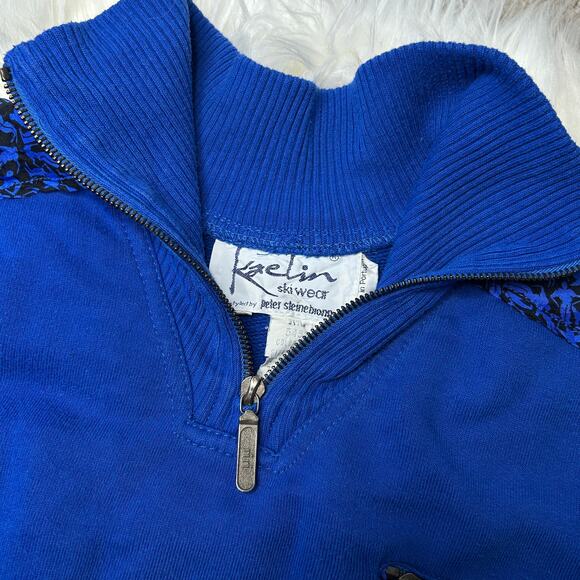 KAELIN SKIWEAR Vintage 80s Sweatshirt Womens Size Medium Skiing Winter Après Ski - Picture 3 of 7